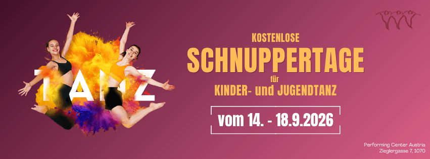 Kostenlose Schnuppertage für Kinder- und Jugendtanz
